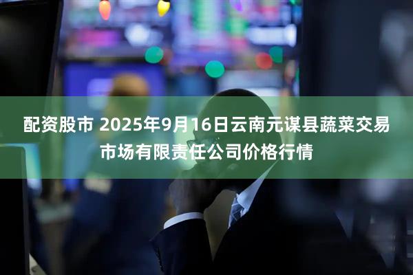 配資股市 2025年9月16日云南元謀縣蔬菜交易市場有限責任公司價格行情
