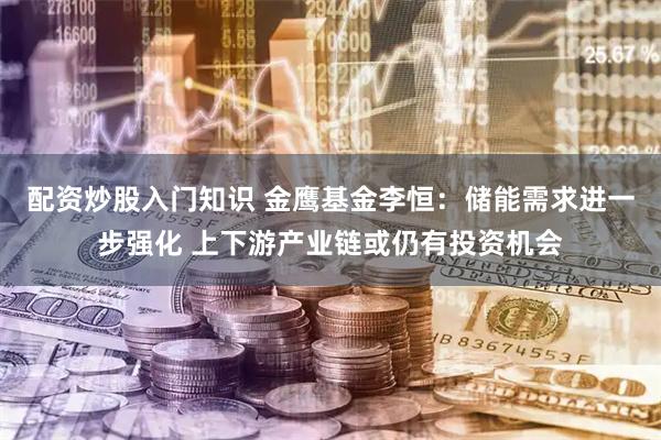 配資炒股入門知識 金鷹基金李恒：儲能需求進一步強化 上下游產業鏈或仍有投資機會