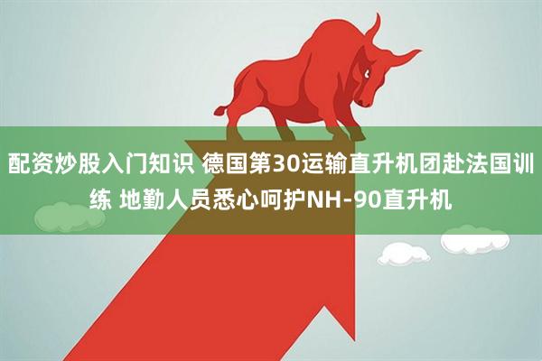 配資炒股入門知識 德國第30運輸直升機團赴法國訓練 地勤人員悉心呵護NH-90直升機